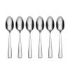 Oneida Nocha Everyday Flatware Teaspoons, Set of 6 18/0 Stainless Steel, Silverware Set view 1