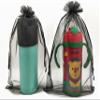 Ankirol 100pcs Sheer Organza Favor Bags 8 X 12 Large Organza Drawstring Bags (black) view 4