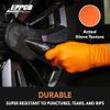 EPPCO TigerGrip 8-Mil Nitrile Glove Disposable Powder, Latex Free Textured Superior Grip Orange Gloves, XL, Box of 100 view 4