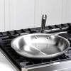 All-Clad D3 12" Stainless Steel Frying pan W/Lid, 3-Ply Stainless Steel Pan, Induction, Oven Broiler Safe 600F Skillet, Professional Cookware, Silver view 3
