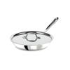 All-Clad D3 3-Ply Stainless Steel Fry Pan with Lid 10 Inch, Induction Compatible, Oven Broiler Safe 600F, Fast and Even Heat, Pots and Pans, Cooking Skillet Cookware, Stainless Steel view 1