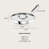 All-Clad D3 3-Ply Stainless Steel Fry Pan with Lid 10 Inch, Induction Compatible, Oven Broiler Safe 600F, Fast and Even Heat, Pots and Pans, Cooking Skillet Cookware, Stainless Steel view 2