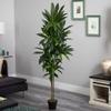 Nearly Natural 6ft. Dracaena Silk Plant (Real Touch) view 3