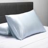 Fishers Finery 19mm 100% Pure Mulberry Silk Pillowcase, Quality Tested (Blue, Q) view 3