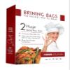 Turkey Brining Bags Set of 2  Extra Large, Holds up to 38 lb (25.5 x 21.5 in), Heavy Duty with Gusseted Bottom & Double-Track Zippers to Prevent Leaks view 1