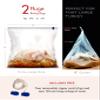 Turkey Brining Bags Set of 2  Extra Large, Holds up to 38 lb (25.5 x 21.5 in), Heavy Duty with Gusseted Bottom & Double-Track Zippers to Prevent Leaks view 3