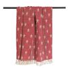 DII 4TH of July Patriotic Throw Blanket with Decorative Tassles, Use for Chair, Couch, Bed, Picnic, Camping, Beach, & Just Staying Cozy at Home (50 x 60), Star Tango Red view 3