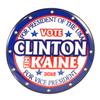 Pack-10 Clinton/Kaine Stars Button with Magnet back by Valxart, 2.25", 2016 view 2
