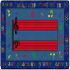 Flagship Carpets Fun with Music Colorful Musical Notes Classroom Educational Area Rug for Kids and Teachers, Durable Quality for Schools, Preschool, Daycare, Learning Centers, 5'10" x 8'4" view 1