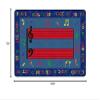 Flagship Carpets Fun with Music Colorful Musical Notes Classroom Educational Area Rug for Kids and Teachers, Durable Quality for Schools, Preschool, Daycare, Learning Centers, 5'10" x 8'4" view 3