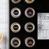 Talented Kitchen Magnetic Spice Jars for Refrigerator - 3 oz, Stainless Steel, Set of 12 - Spice Containers with Labels - Magnetic Travel Containers & Camper Must-Haves view 2