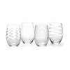 Mikasa Cheers Stemless Wine Glasses, Set of 4, 17-Ounce Clear Glasses, Durable and Elegant, Perfect for Red or White Wine, Dishwasher Safe view 1