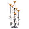 Zingz & Thingz Beauty in The Petals Collection Floral Tealight Candle Holder, 10x10x24.25, Amber Calla Lily view 1