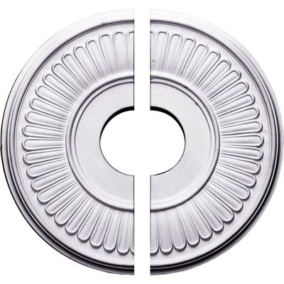 Ekena Millwork CM15BE2 15 3/4"OD x 3 7/8"ID x 3/4"P Berkshire Ceiling Medallion, Fits Canopies up to 7", 2 Piece