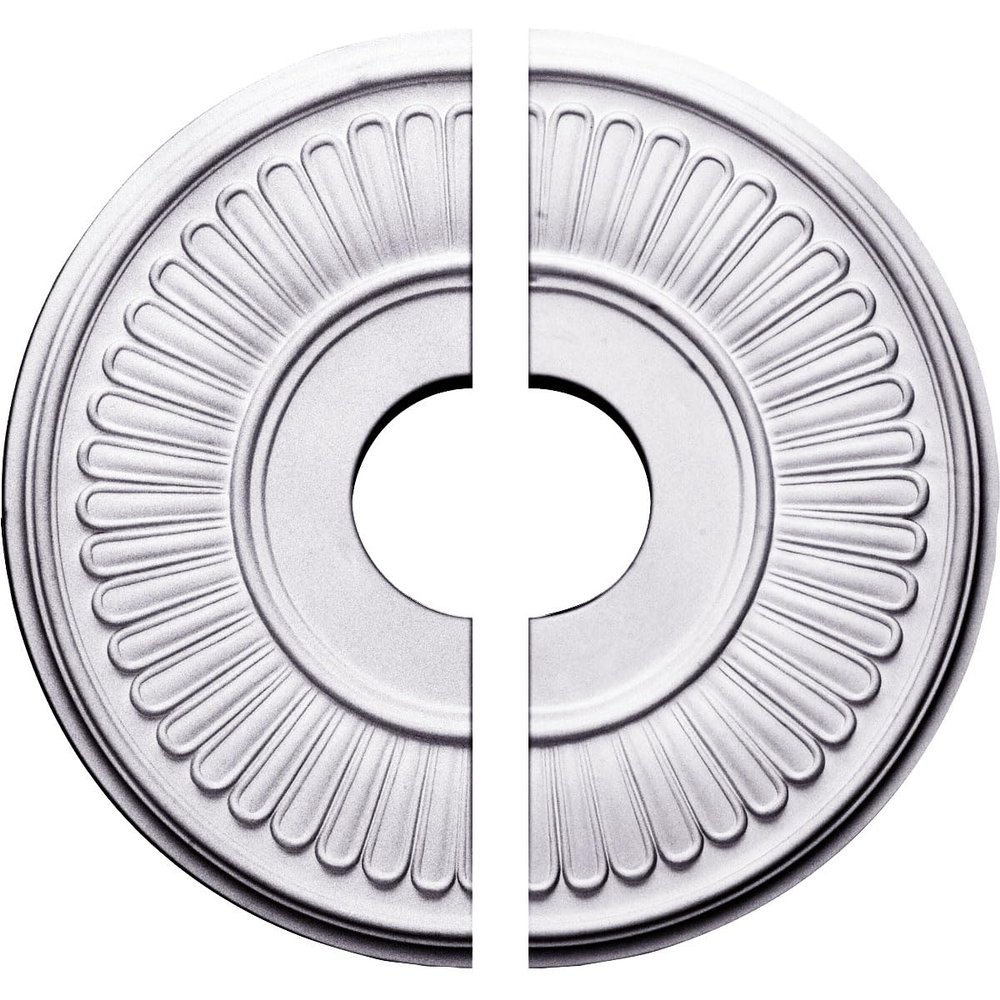 Ekena Millwork CM15BE2 15 3/4"OD x 3 7/8"ID x 3/4"P Berkshire Ceiling Medallion, Fits Canopies up to 7", 2 Piece