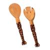 Hand-Carved Giraffe Salad Serving Set view 2