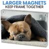 Mammoth 5x7 Magnetic Picture Frames - Frameless, Thick Design - Perfect for Portraits, Art Prints, and Memorable Events view 4