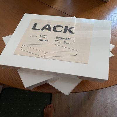 IKEA Floating Wall Lack Shelf White - Home Decor Stack of 3 Shelves