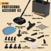 McCulloch MC1385 Deluxe Canister Steam Cleaner, 2-Hour Runtime, Chemical-Free, 23 Accessories: Mop Head, Brushes & More - Built for Home, Tile, Carpet, Furniture, & Personal Car Detailing view 3