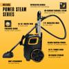 McCulloch MC1385 Deluxe Canister Steam Cleaner, 2-Hour Runtime, Chemical-Free, 23 Accessories: Mop Head, Brushes & More - Built for Home, Tile, Carpet, Furniture, & Personal Car Detailing view 4