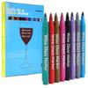 GAINWELL Metallic Wine Glass Markers 8Pcs, Non-Toxic, Food-Safe, Dishwasher-Safe, Wine Glass Marker Pens for Ceramic Plates, Parties & Weddings view 1