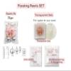 150 Floating Ivory/Off White Pearls - Large Sizes - With Must Have Tranparent Water Gels KIT for The Best Floating Effect - Fills 2 GL of Gels for Your Vases- And 6 Warm White Submersible Fairy Lights view 4