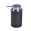 Gedy Alianto Color Round Soap Dispenser Made From Faux Leather, Wenge view 3