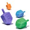 Judaica Mega Mall The Dreidel Game! Colored Plastic Dreidels, Medium, 50 Pack, (Instructions Included) view 1