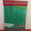 3-PACK DISPOSABLE PLASTIC TABLE COVERS / TABLECLOTHS (GREEN) view 1