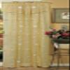 Creative Linens Daisy Embroidered Floral Window Curtain Panel 50x84 in 6 Colors - Gold, Ivory, Lavender, Mint Green, Pink, Taupe One Piece (Gold) view 1