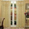 Creative Linens Daisy Embroidered Floral Window Curtain Panel 50x84 in 6 Colors - Gold, Ivory, Lavender, Mint Green, Pink, Taupe One Piece (Gold) view 2