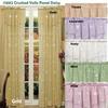 Creative Linens Daisy Embroidered Floral Window Curtain Panel 50x84 in 6 Colors - Gold, Ivory, Lavender, Mint Green, Pink, Taupe One Piece (Gold) view 4