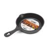 Commercial CHEF 6.5-Inch Cast Iron Skillet Pan, Pre-Seasoned Cast Iron, Integrated Hanging Hole in Handle, Works on All Cooktops Including Induction, Outdoor Skillet for Campfires or Grills, CHFL650 view 1