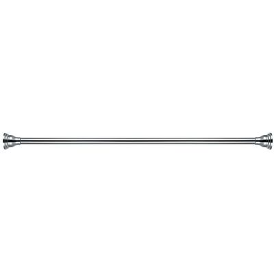 Kingston Brass SR111 Americana 60-Inch-72-Inch Tension Shower Rod with Decorative Flange, Polished Chrome
