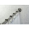 Kingston Brass SR111 Americana 60-Inch-72-Inch Tension Shower Rod with Decorative Flange, Polished Chrome view 2