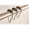 Kingston Brass SRCR128 Roller Ball Shower Curtain Rings (12 Pieces/Set) in Brushed Nickel view 2