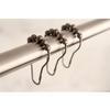 Kingston Brass SRCR128 Roller Ball Shower Curtain Rings (12 Pieces/Set) in Brushed Nickel view 3