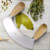 Fantes Mezzaluna Rocking Chopper, Stainless Steel Blade with Beechwood Handles, 9.5-Inch Blade, The Italian Market Original since 1906 view 4