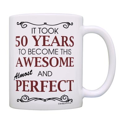 Birthday Gifts For All 50th Took 50 Years Awesome Funny Party Gift 11oz Coffee Mug Tea Cup White