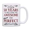 Birthday Gifts For All 50th Took 50 Years Awesome Funny Party Gift 11oz Coffee Mug Tea Cup White view 1