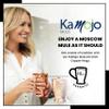 Kamojo Copper Cups Set of 2 with Unique Handcrafted Embossed Design with Anti-Tarnish Food-Grade Coating - Moscow Mule Copper Mugs Gift Set with 2 Straws & Recipe E-Book, 16 oz view 2