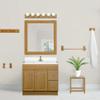 Design House Dalton Towel Bar, 18 in, Wall Mount, Easy Installation, Wood, Honey Oak, 18 in L x 5 in W x 3.62 in H, 561183 view 4