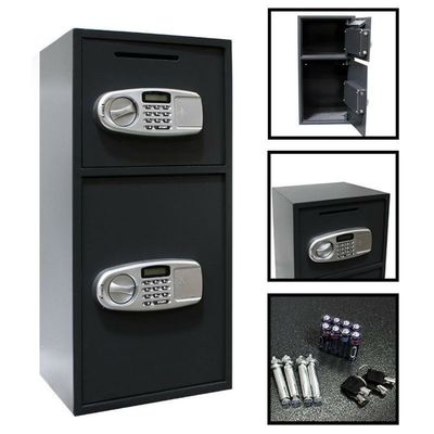 Digital Double Door Safe Depository Drop Box Gun Safes Cash Office Security Lock by Turner's Merchant House