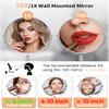 Gospire 9 Inch Extra Large Wall Mounted Mirror with 1X/10X Magnification, 360 Swivel & Extendable, Chrome Polished Finish for Bathroom Vanity, Shaving & Makeup (Men & Women) view 3