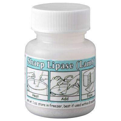 New England Cheesemaking Supply Company Lipase Powder for Cheese Making, Capilase (Very Sharp) - 1 Ounce