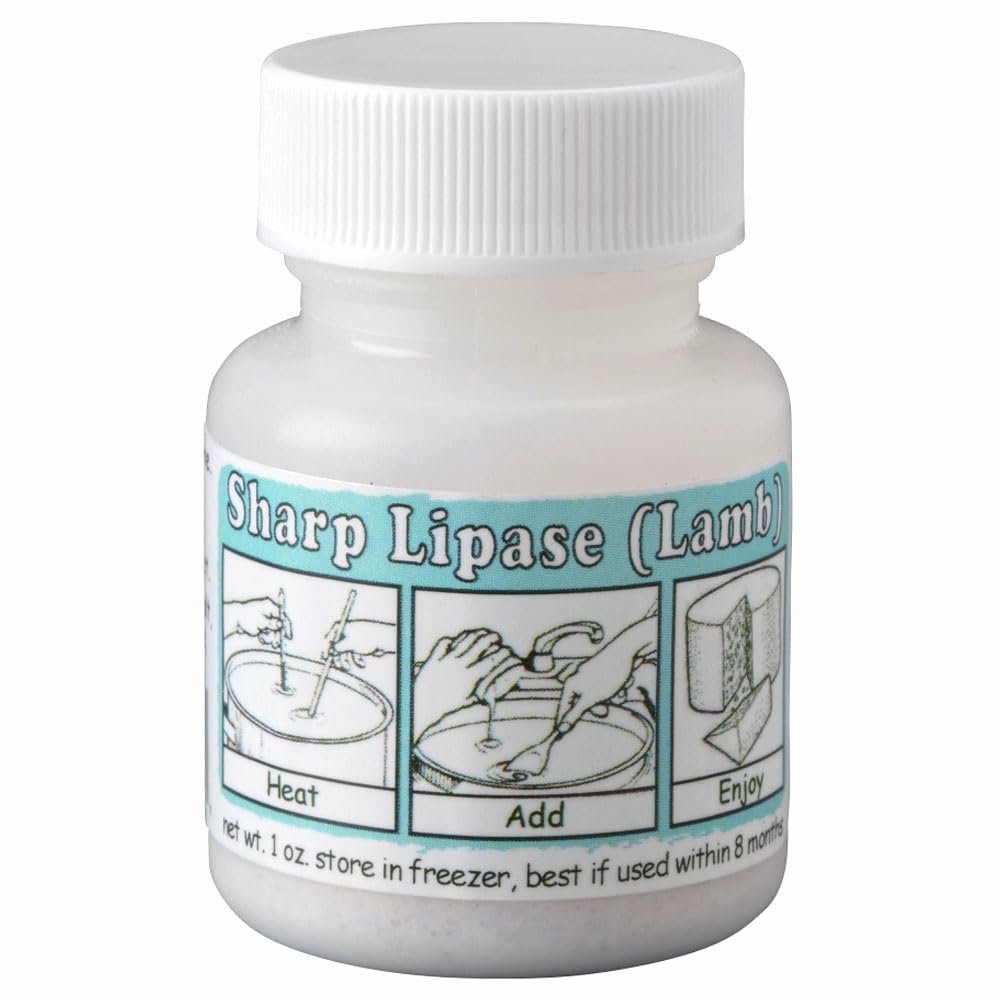 New England Cheesemaking Supply Company Lipase Powder for Cheese Making, Capilase (Very Sharp) - 1 Ounce
