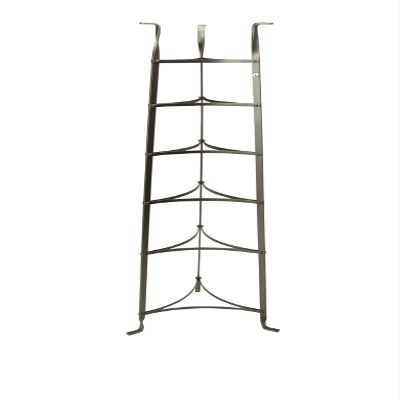 Enclume 6-Tier Cookware Stand, Free Standing Pot Rack, Hammered Steel (Unassembled)