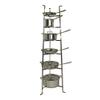 Enclume 6-Tier Cookware Stand, Free Standing Pot Rack, Hammered Steel (Unassembled) view 2