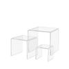 Clear Acrylic Riser Set of 3 (3-Inch, 4-Inch, 5-Inch) view 1