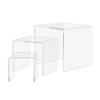 Clear Acrylic Riser Set of 3 (3-Inch, 4-Inch, 5-Inch) view 2